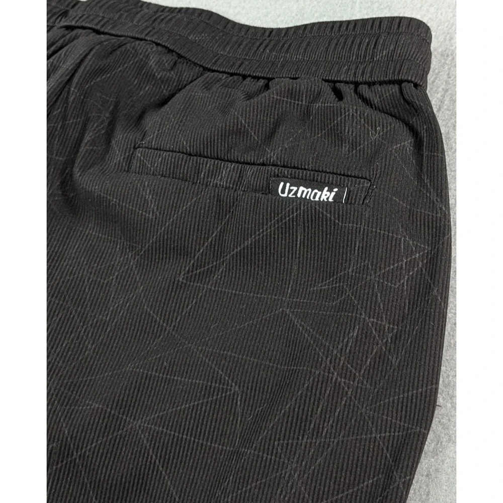 Uzmaki RAW Mens Ultimate New York College Geometric‎ Jogger Pants XL Black